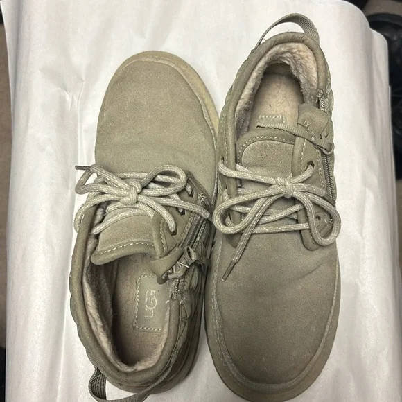 UGG Mens Size 8 Neumel Zip Quilting Chukka Boot Moss Green 1114194 Shoes - Picture 1 of 10